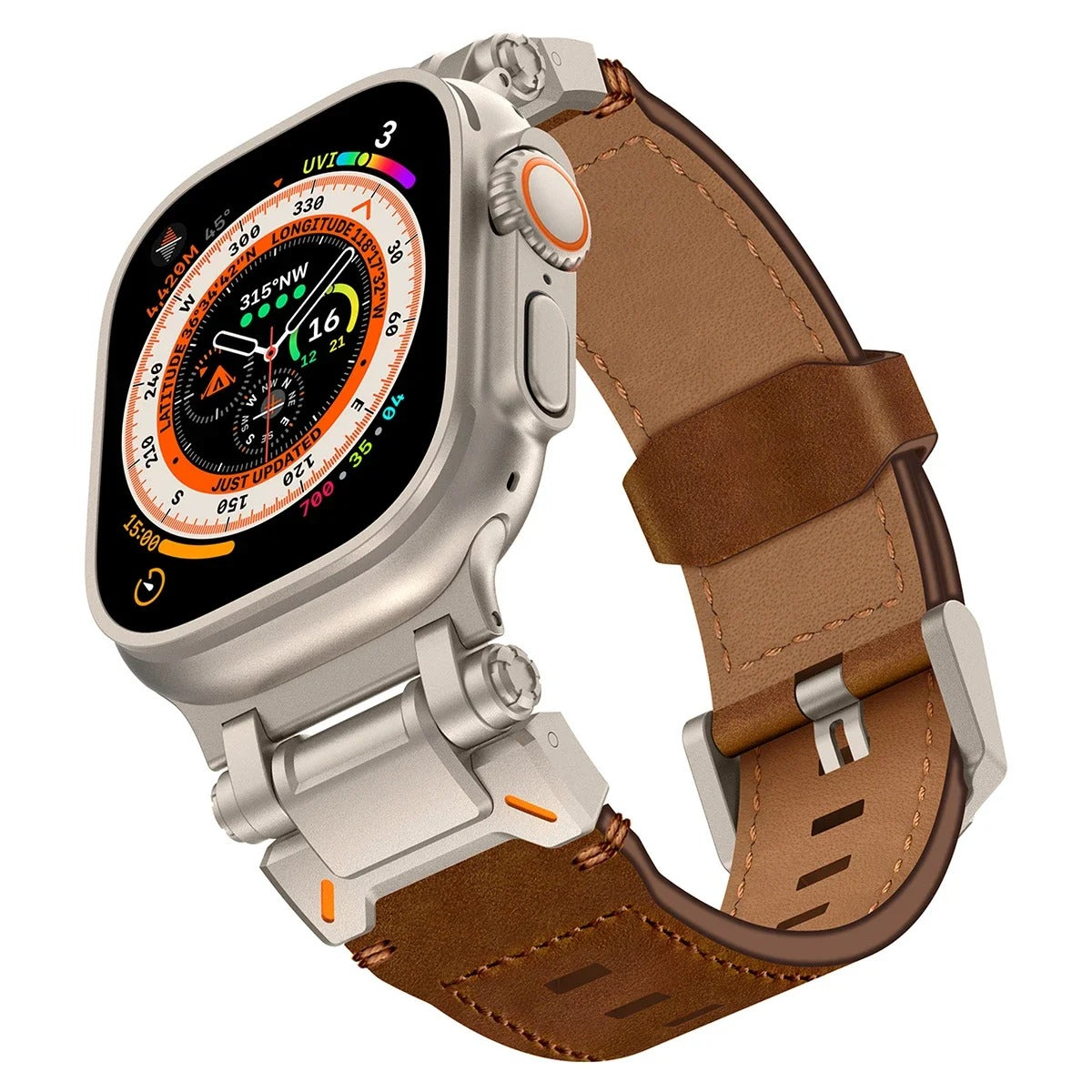 UrbanBand - Luxury Leather Strap for Apple Watch Ultra & Series 4–9