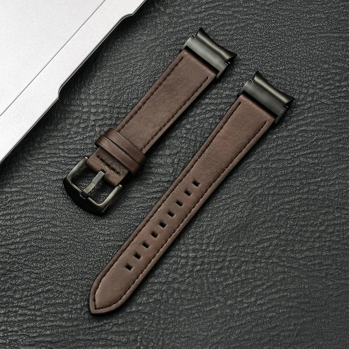 Luxband - No-Gap Leather Strap for Samsung Galaxy Watch 4–7 & 5 Pro