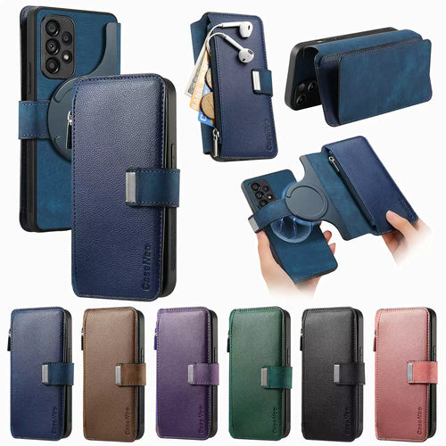 RFID Blocking (2-in-1) Detachable Magsafe Galaxy Wallet Leather Case