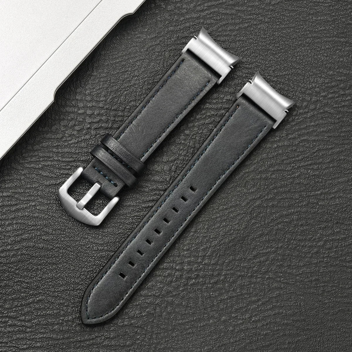 Luxband - No-Gap Leather Strap for Samsung Galaxy Watch 4–7 & 5 Pro