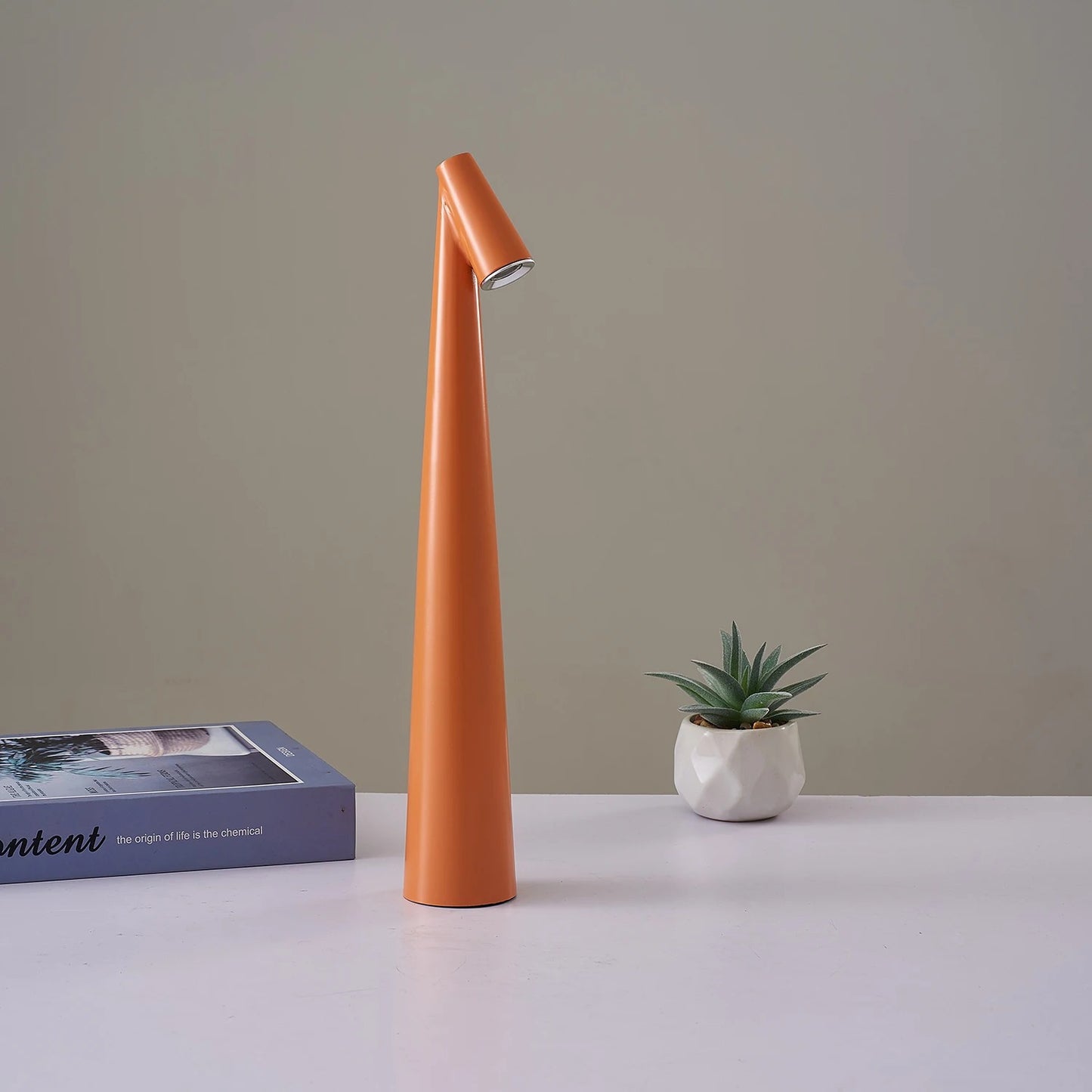 Modern LED Touch Sensor Table Lamp - Portable & Rechargeable Desk Light for Reading