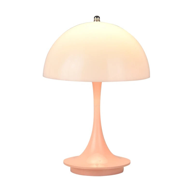 Stelo - Nordic Modern Mushroom LED Table Lamp, Wireless & Rechargeable