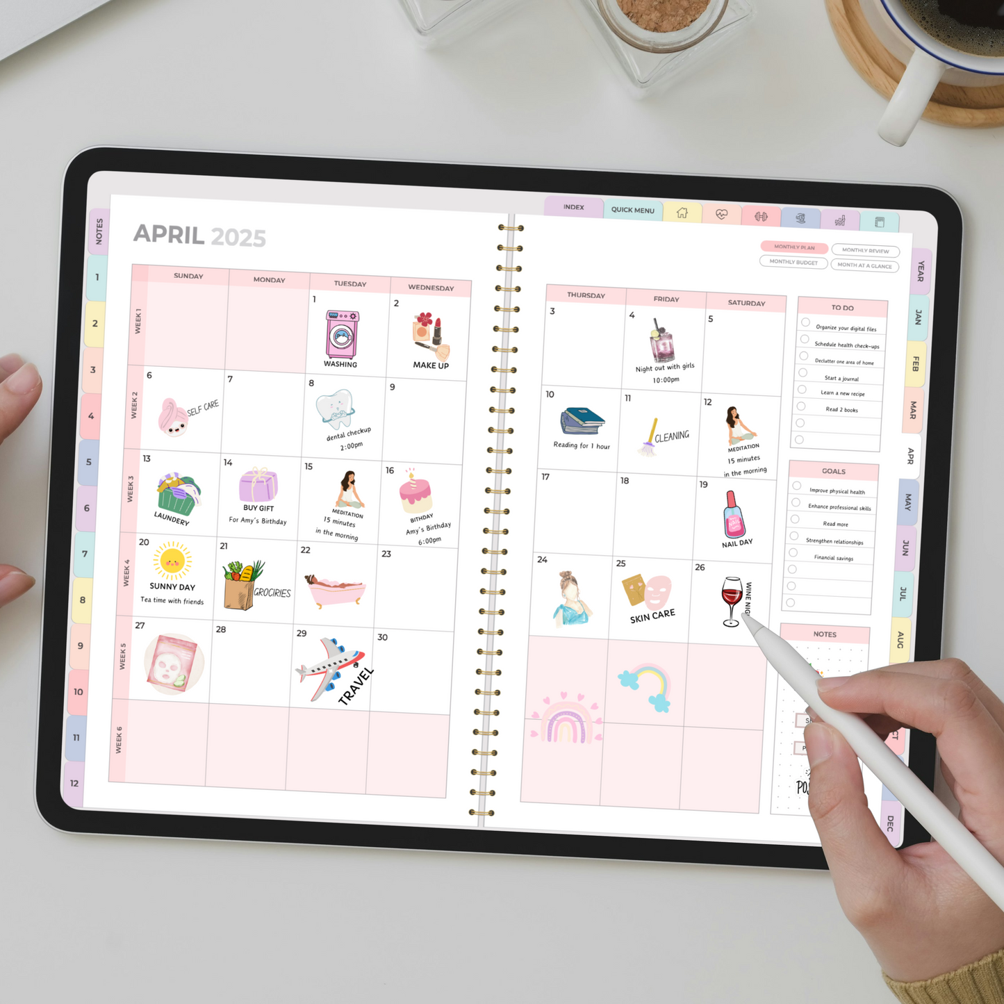 Premium (All-In-One) Digital Planner For 2025, 2026, 2027 & Undated