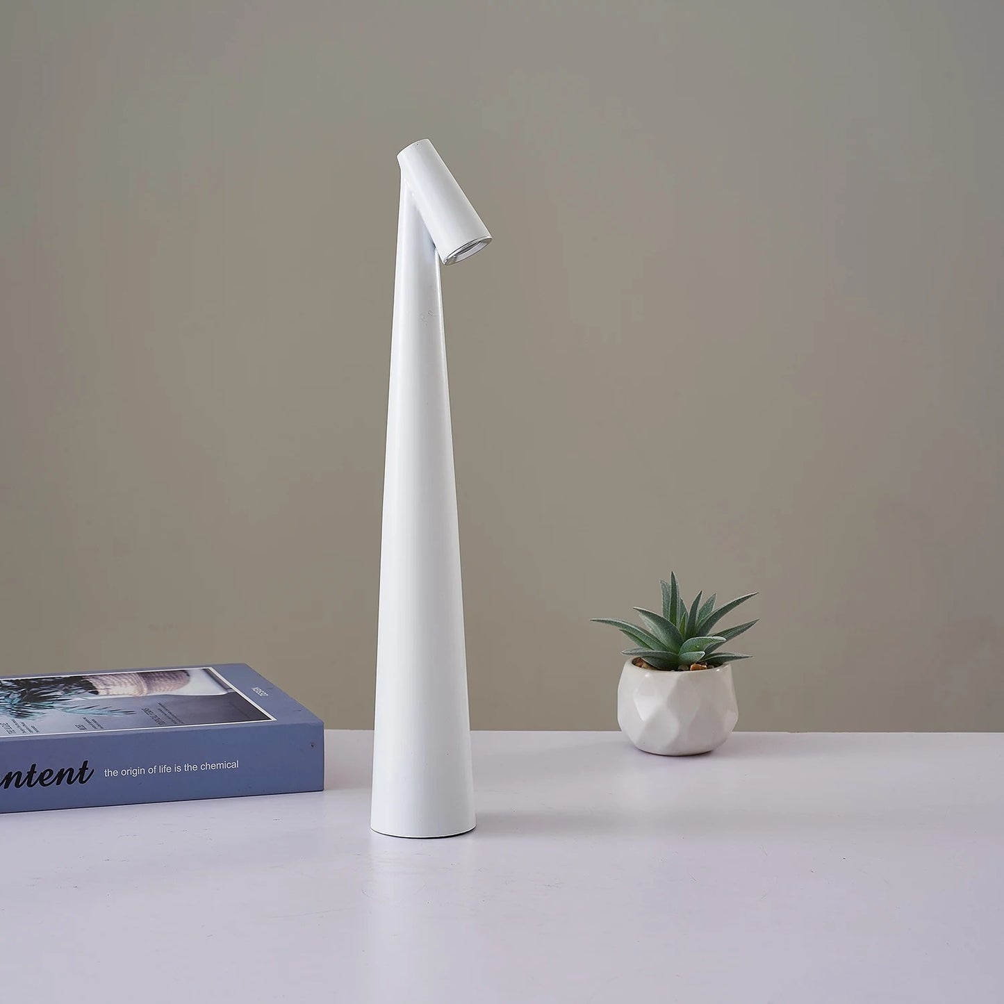 Modern LED Touch Sensor Table Lamp - Portable & Rechargeable Desk Light for Reading