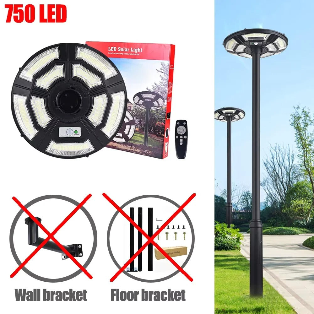 Solarix - 78'' Solar Lamp Post with Motion Sensor