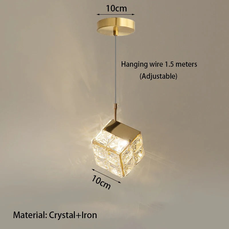 LuxeBloom Modern Dandelion Crystal Headboard Chandelier