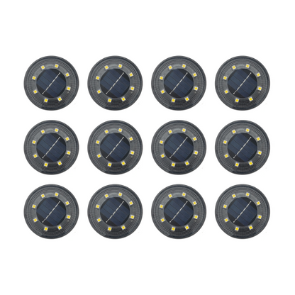 EcoGlow Solar Ground Lights - IP68 Waterproof LED Outdoor Lighting