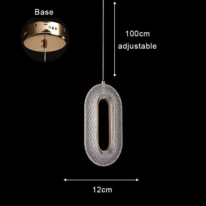 Aetherial Lighting - Creative Gold Hanging Lamp for Bedroom or Loft