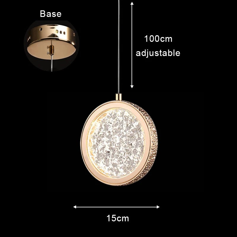 Aetherial Lighting - Creative Gold Hanging Lamp for Bedroom or Loft