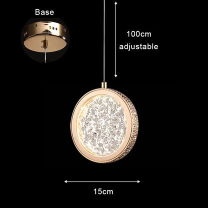 Aetherial Lighting - Creative Gold Hanging Lamp for Bedroom or Loft