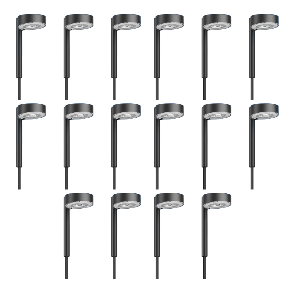 12-LED Bright Solar Lights For Pathway Outdoor Waterproof