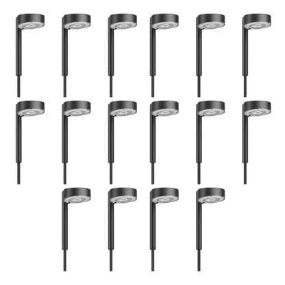 12-LED Bright Solar Lights For Pathway Outdoor Waterproof