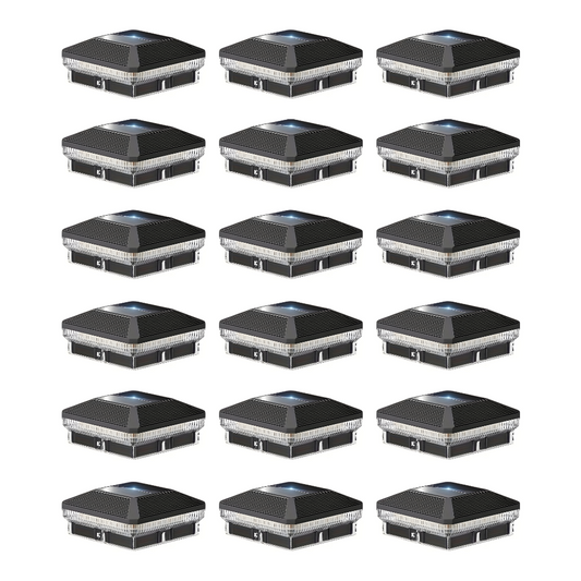 40 LEDs Solar Post Cap Lights 4"x 4"