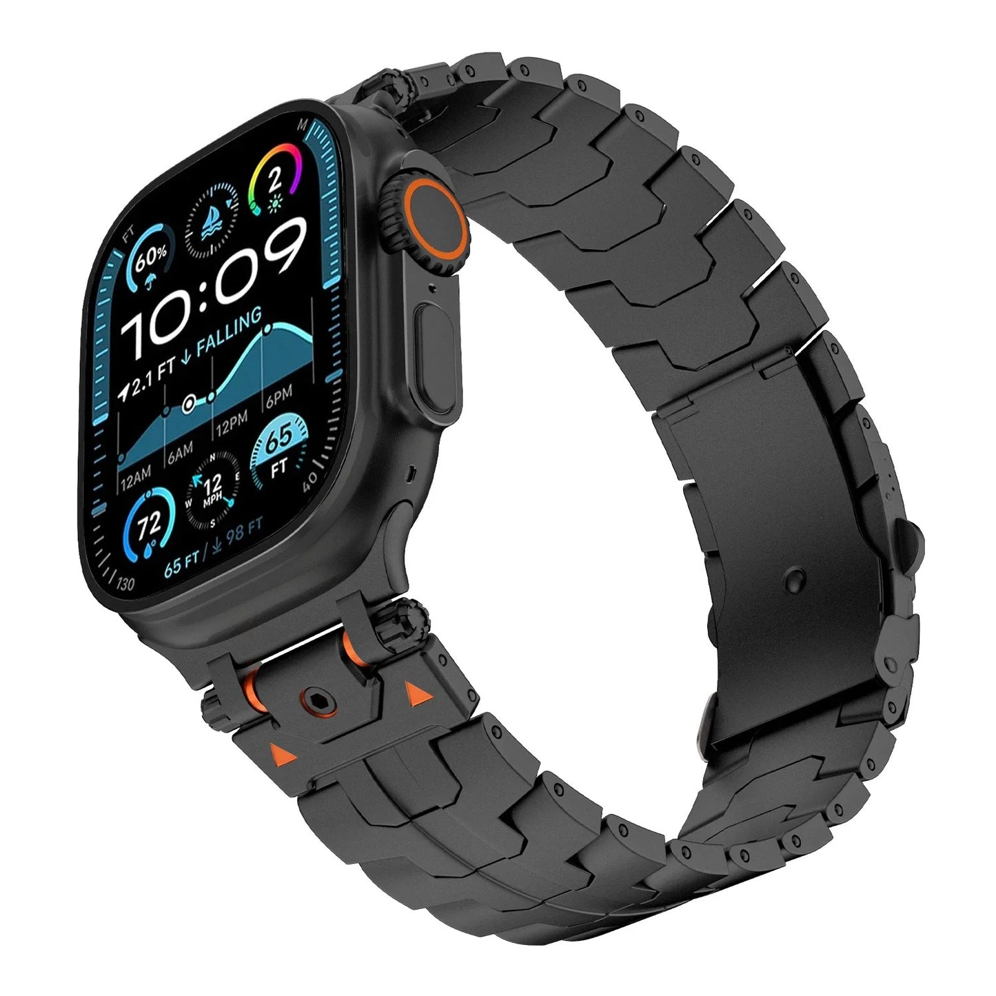 Steelux - Stainless Steel Watch Strap for Apple Watch (42–49mm)