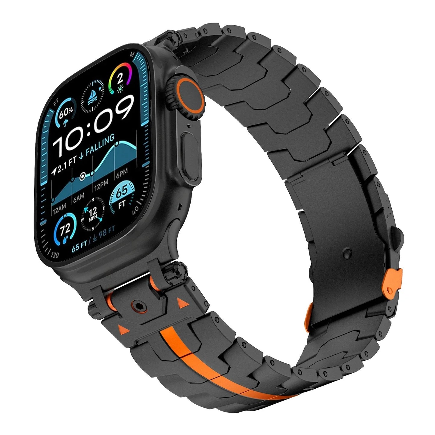 Steelux - Stainless Steel Watch Strap for Apple Watch (42–49mm)