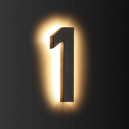 LED House Number & Letter for Outside - Stainless Steel, Floating Home Address Number with Durable, Waterproof