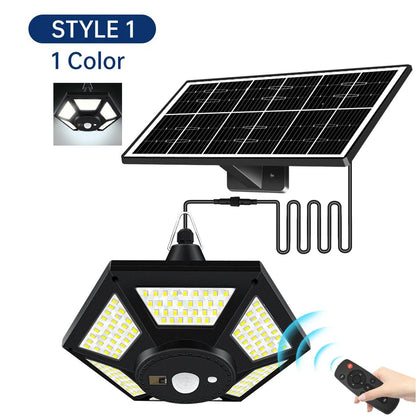 ShineBright Solar Pendant Light - Remote Controlled Indoor & Outdoor Use
