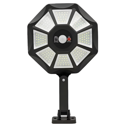 168-LED 6500K Solar Flood Lights With Motion Sensor Outdoor Waterproof