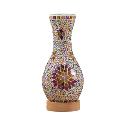 Alureon - Moroccan Handmade Glass LED Vase Lamp