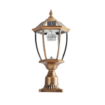 Soluna - Vintage Solar LED Post Light - Waterproof Outdoor Lamp