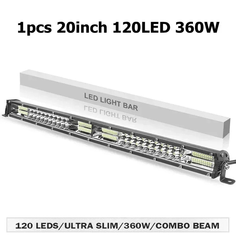 PathBright - Slim 12D LED Light Bar Spot Flood Combo for SUV & Off-Road