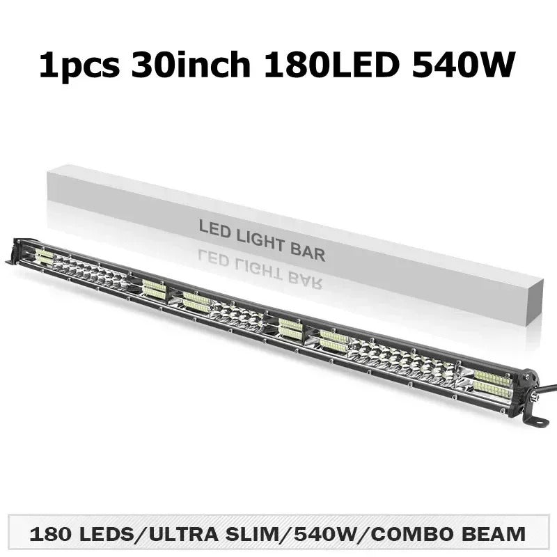 PathBright - Slim 12D LED Light Bar Spot Flood Combo for SUV & Off-Road