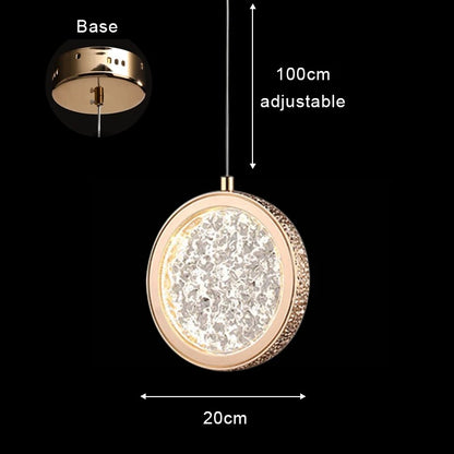Aetherial Lighting - Creative Gold Hanging Lamp for Bedroom or Loft