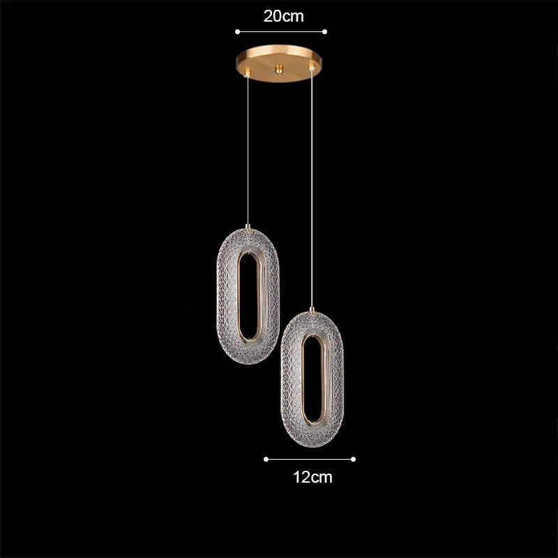 Aetherial Lighting - Creative Gold Hanging Lamp for Bedroom or Loft