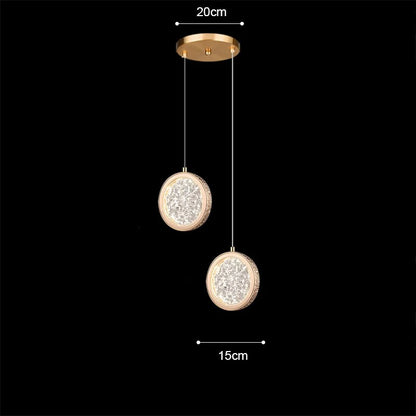 Aetherial Lighting - Creative Gold Hanging Lamp for Bedroom or Loft