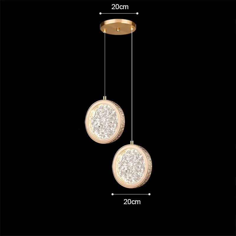 Aetherial Lighting - Creative Gold Hanging Lamp for Bedroom or Loft