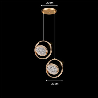 Aetherial Lighting - Creative Gold Hanging Lamp for Bedroom or Loft