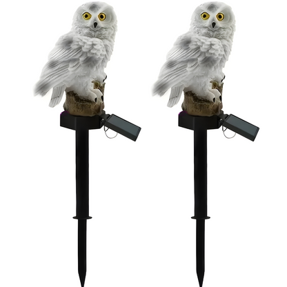Decorative Solar LED Owl Garden Lights | Waterproof Outdoor Animal Sculpture | Pathway & Yard Accent Lamp