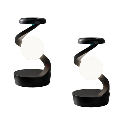 Rotating Floating Lamp with 15W Wireless Charger - RGB Creative Bedside Table Lamp & Night Light