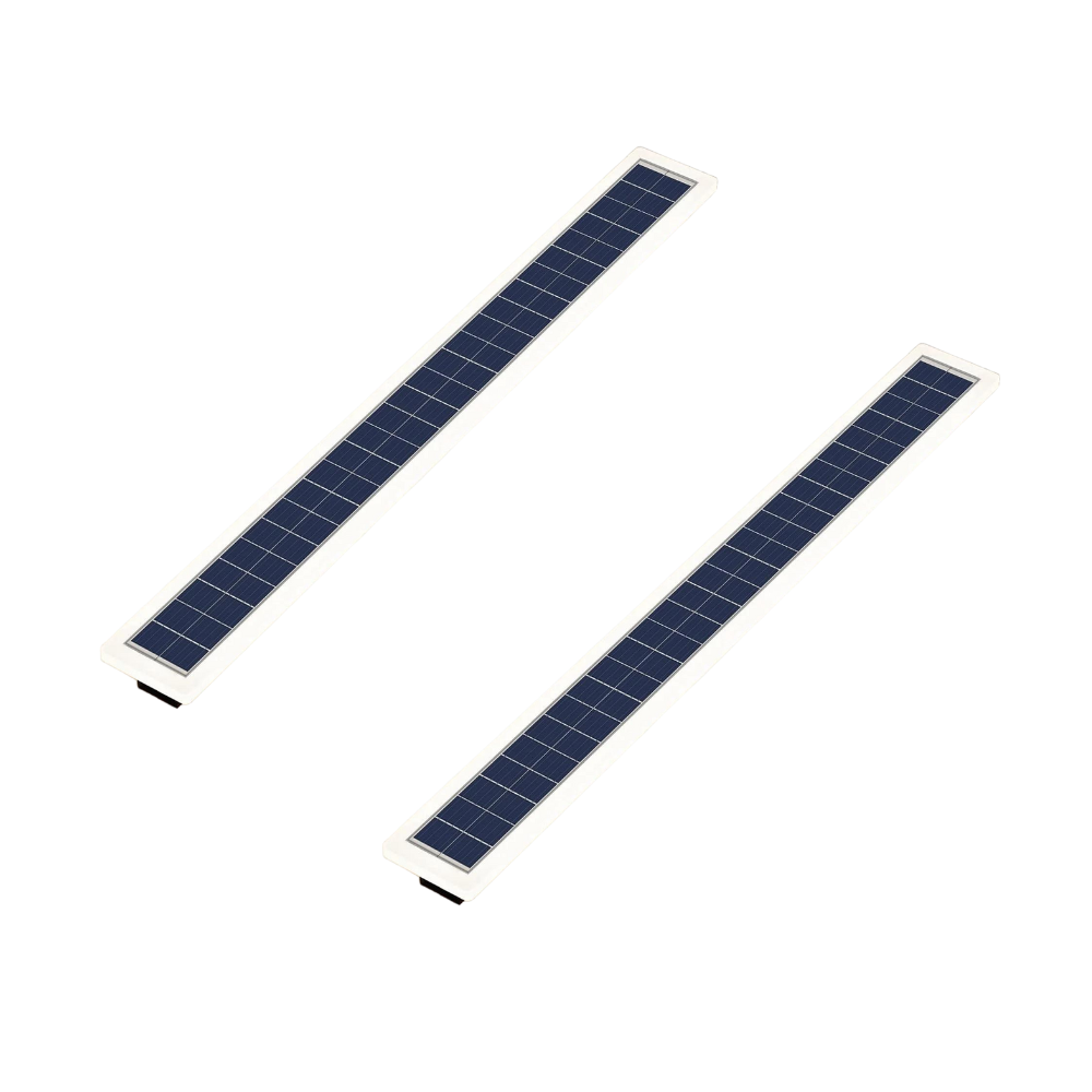 Luminova - Modern Outdoor Long Solar LED Wall Lights, Waterproof & Energy Efficient