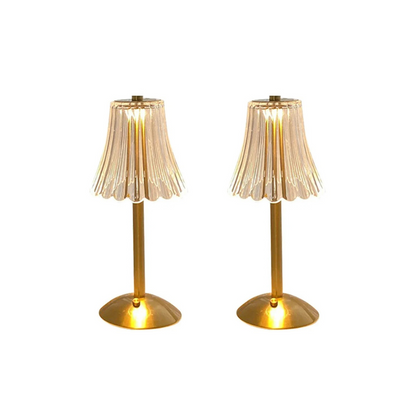 Luxurious Crystal Table Light, Rechargeable, Touch Dimmable 3 Color LED Lamp for Home Decoration