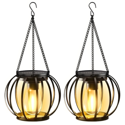 BrightGlow - Hanging Solar Lights Outdoor Decor Waterproof