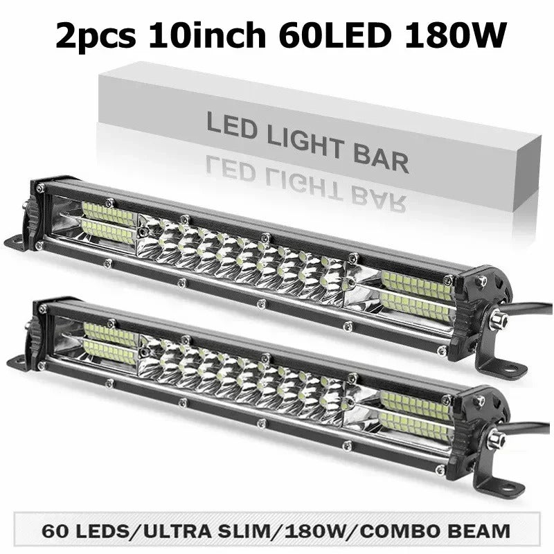 PathBright - Slim 12D LED Light Bar Spot Flood Combo for SUV & Off-Road