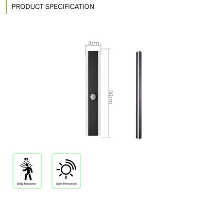 AuraLux - LED Outdoor Wall Light with Motion Sensor