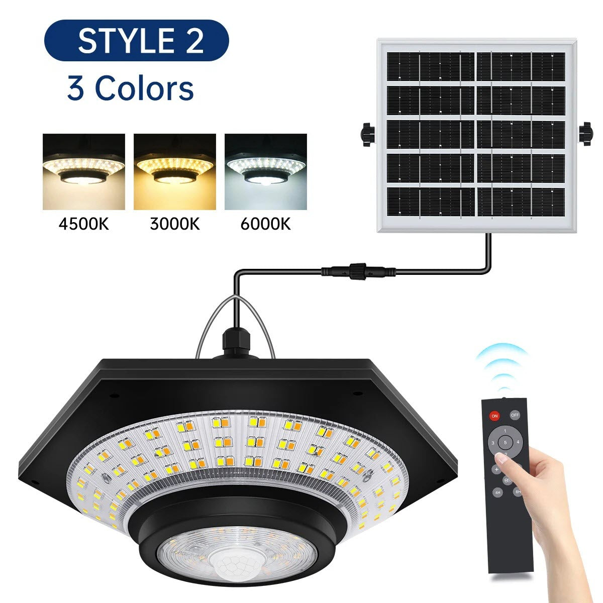 ShineBright Solar Pendant Light - Remote Controlled Indoor & Outdoor Use