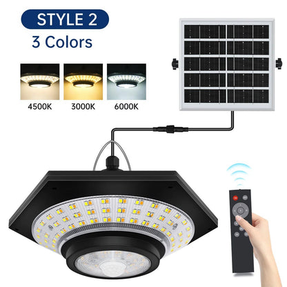 ShineBright Solar Pendant Light - Remote Controlled Indoor & Outdoor Use
