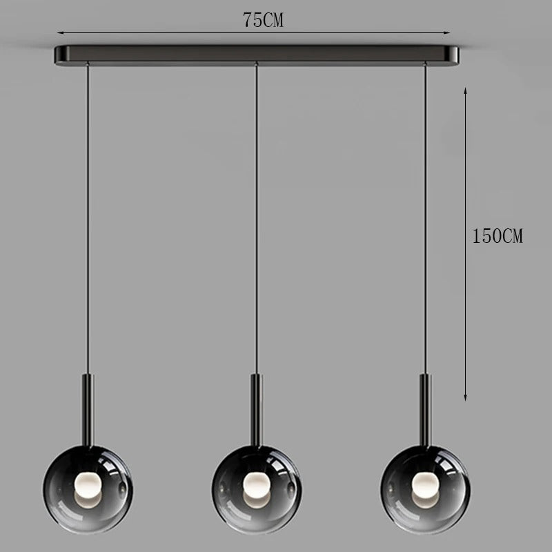 Radiant Glow - Modern LED Staircase Chandelier Pendant Light
