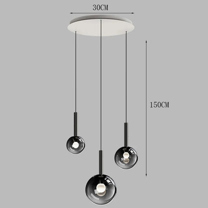 Radiant Glow - Modern LED Staircase Chandelier Pendant Light