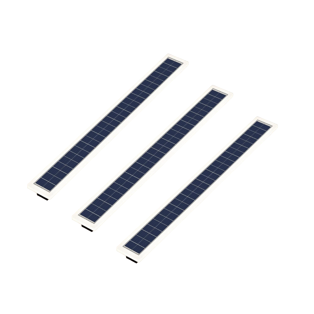Luminova - Modern Outdoor Long Solar LED Wall Lights, Waterproof & Energy Efficient