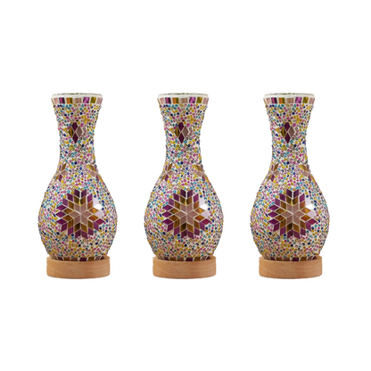 Alureon - Moroccan Handmade Glass LED Vase Lamp
