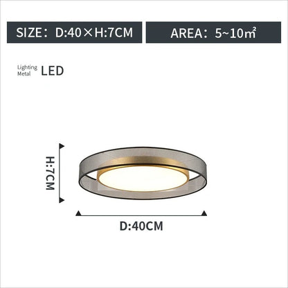 LumiGlow - Modern Round LED Ceiling Light with Dimmable Brightness