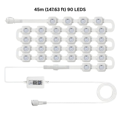 Permanent Outdoor LED Lights - IP65 Waterproof Weather-Resistant RGB Smart Lights for Home Exterior