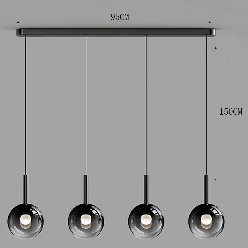 Radiant Glow - Modern LED Staircase Chandelier Pendant Light