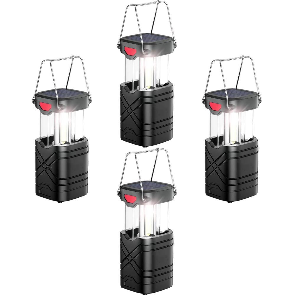Rechargeable Solar LED Lights for Camping - Hiking, Emergency & Outdoor Portable Lantern