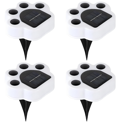 Paws Solar Ground Lights Outdoor Waterproof