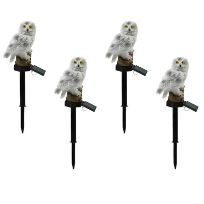 Decorative Solar LED Owl Garden Lights | Waterproof Outdoor Animal Sculpture | Pathway & Yard Accent Lamp